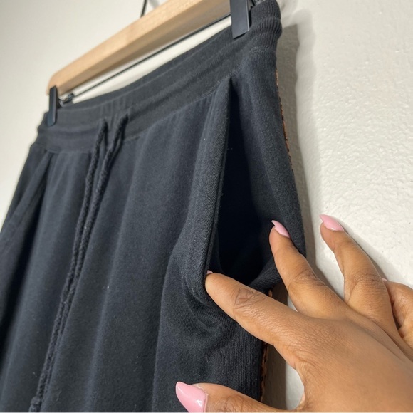 Rails Women Joggers Pants XS Black Kingston Side Stripe Velvet Pull On - Picture 11 of 12